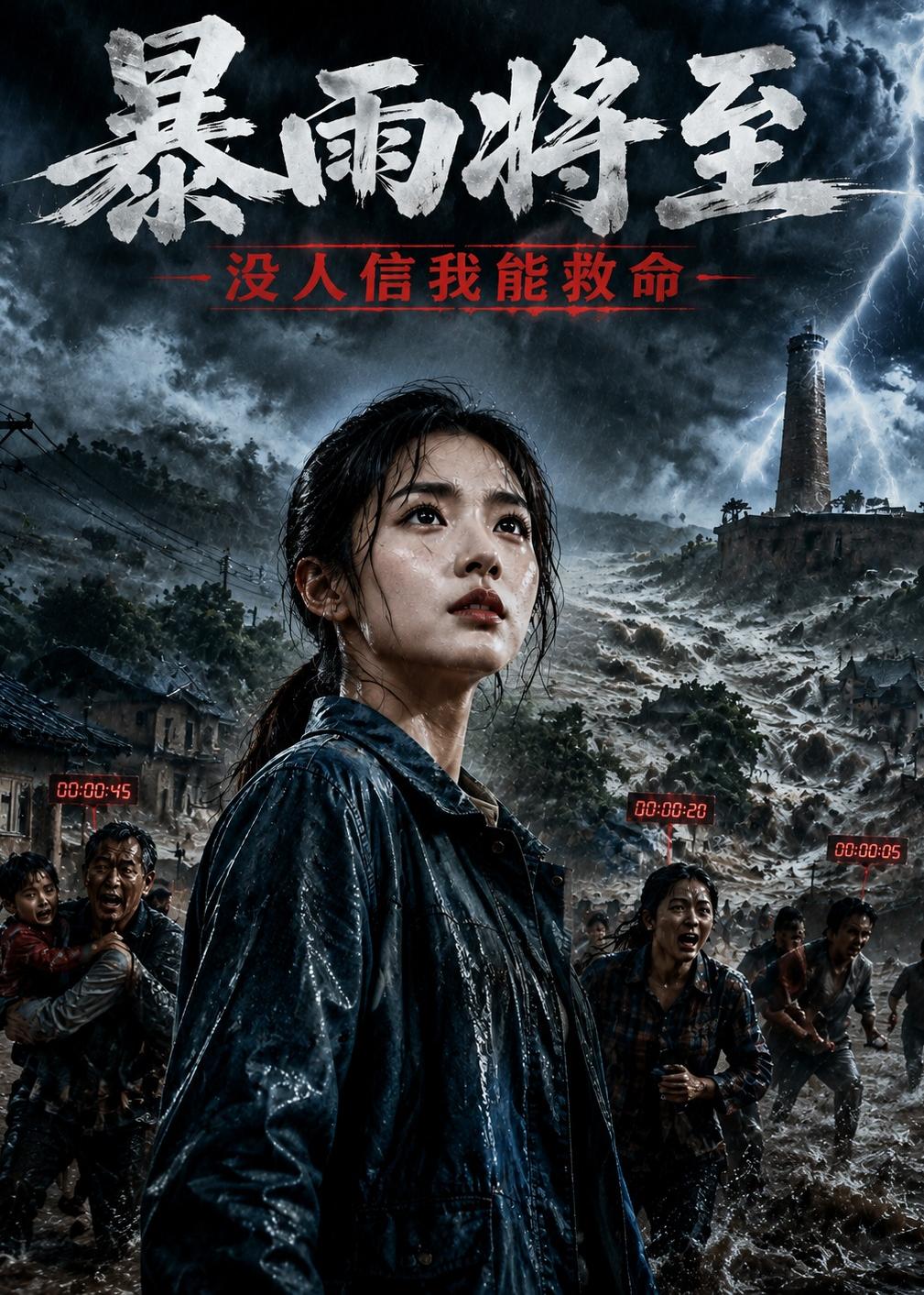 暴雨将至，没人信我能救命海报