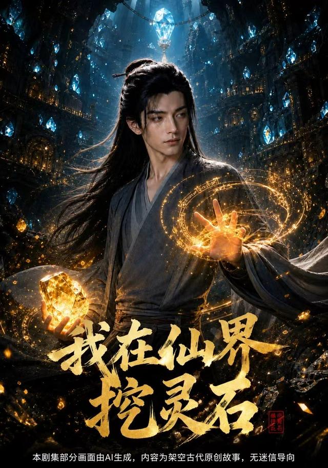 我在仙界挖灵石海报