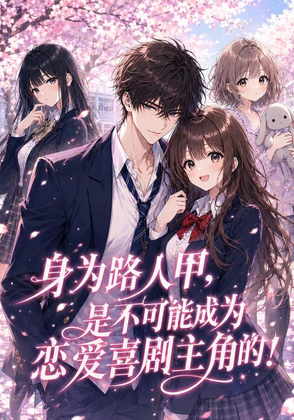 身为路人甲，是不可能成为恋爱喜剧主角的海报