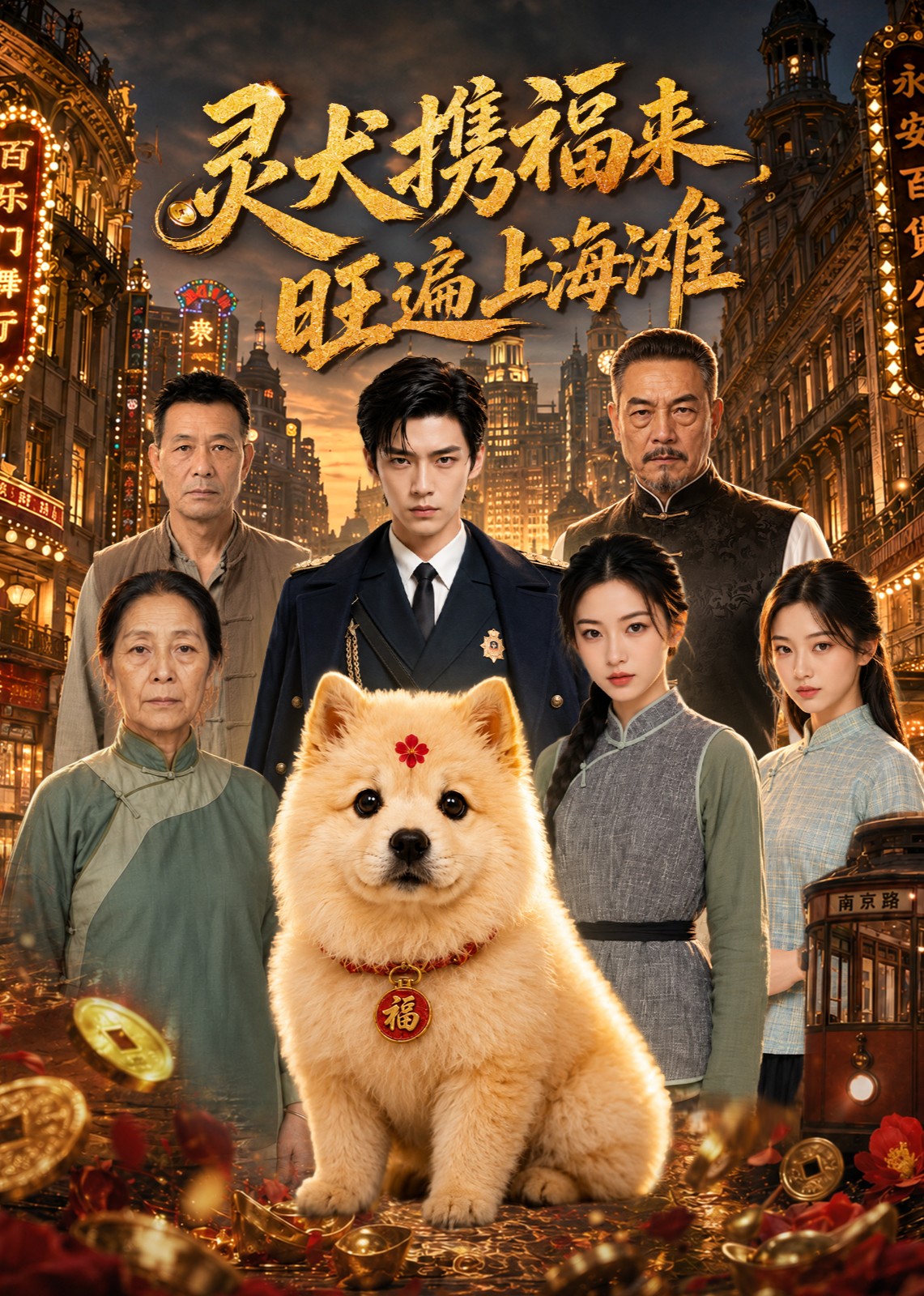灵犬携福来，旺遍上海滩海报