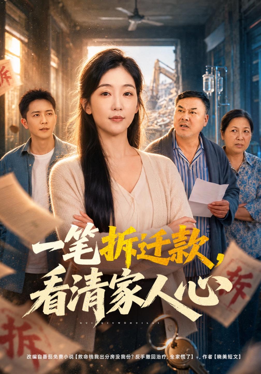 一笔拆迁款，看清家人心海报