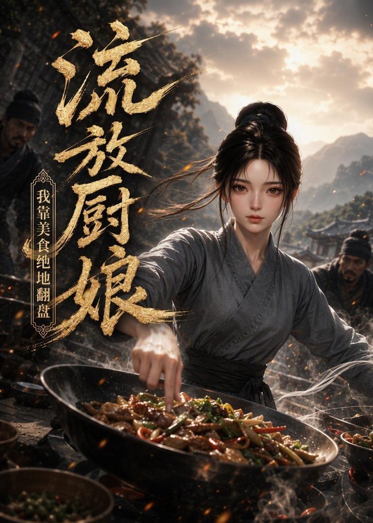 流放厨娘，我靠美食绝地翻盘海报