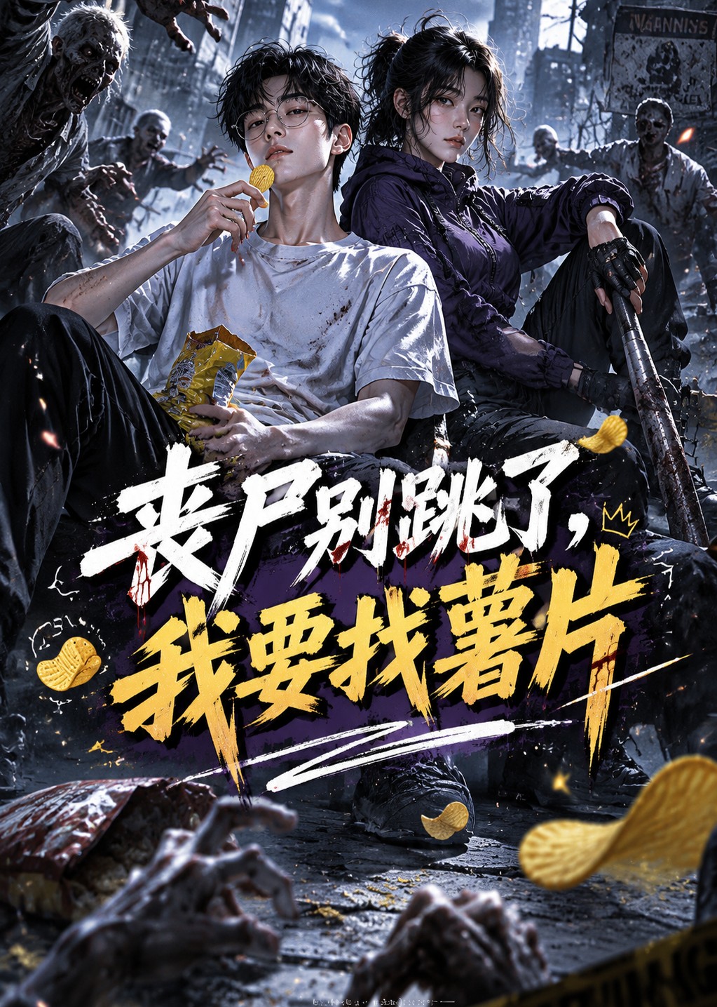 丧尸别跳了，我要找薯片海报