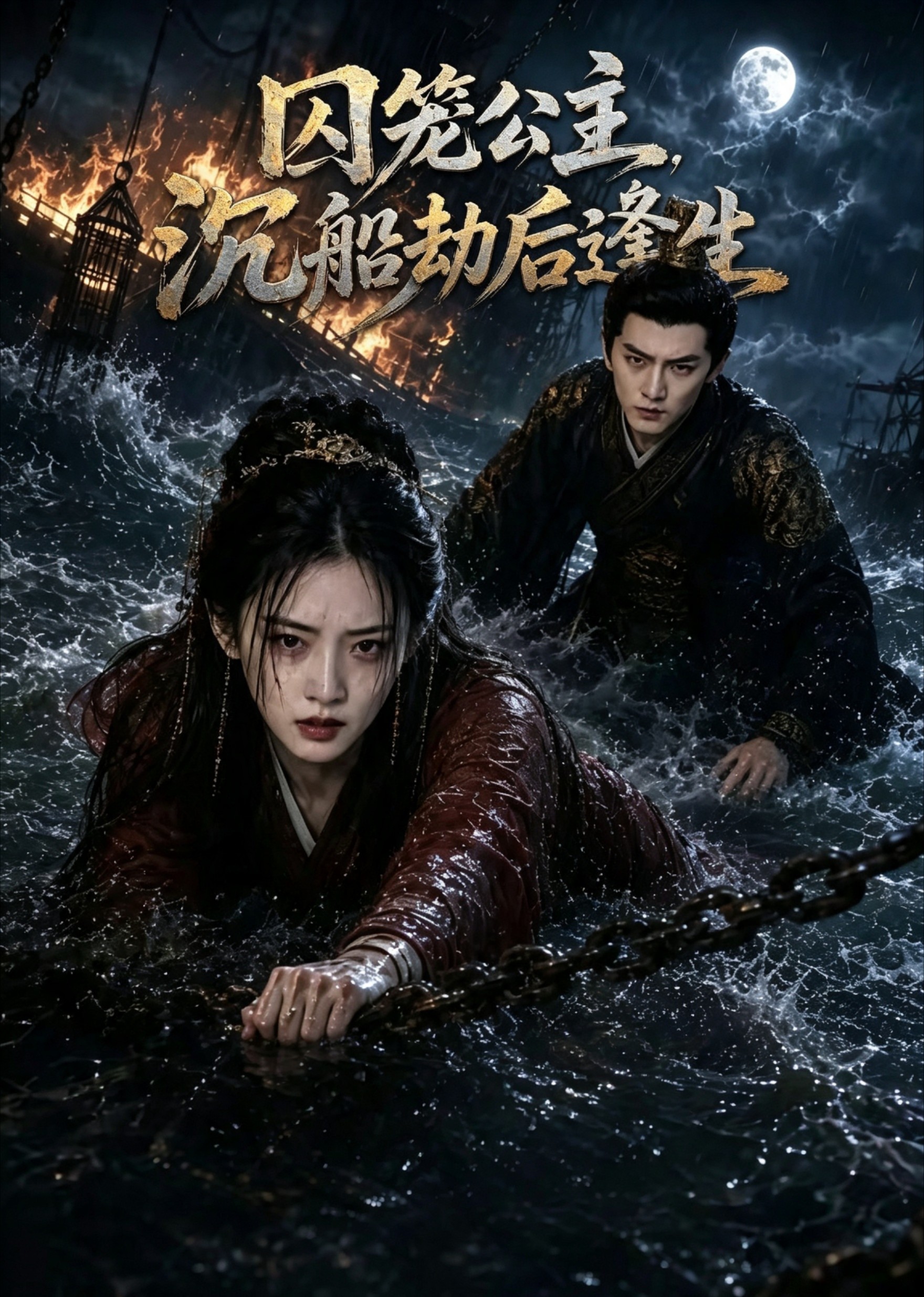 囚笼公主，沉船劫后逢生海报