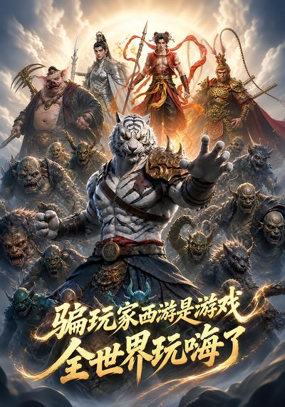 骗玩家西游是游戏，全世界玩嗨了海报
