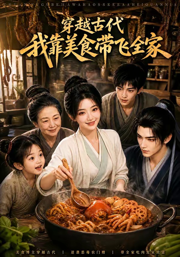 穿越古代，我靠美食带飞全家海报