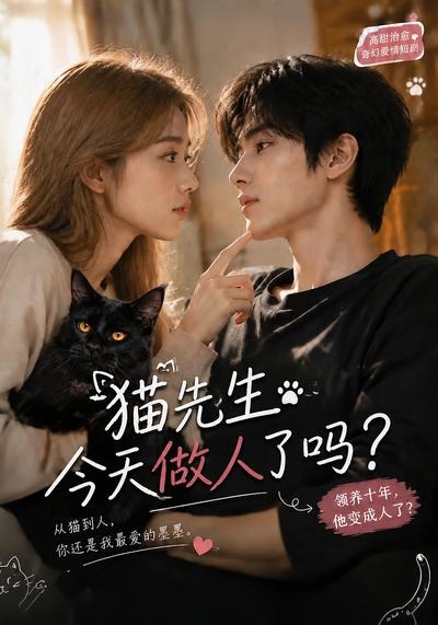 猫先生今天做人了吗？海报