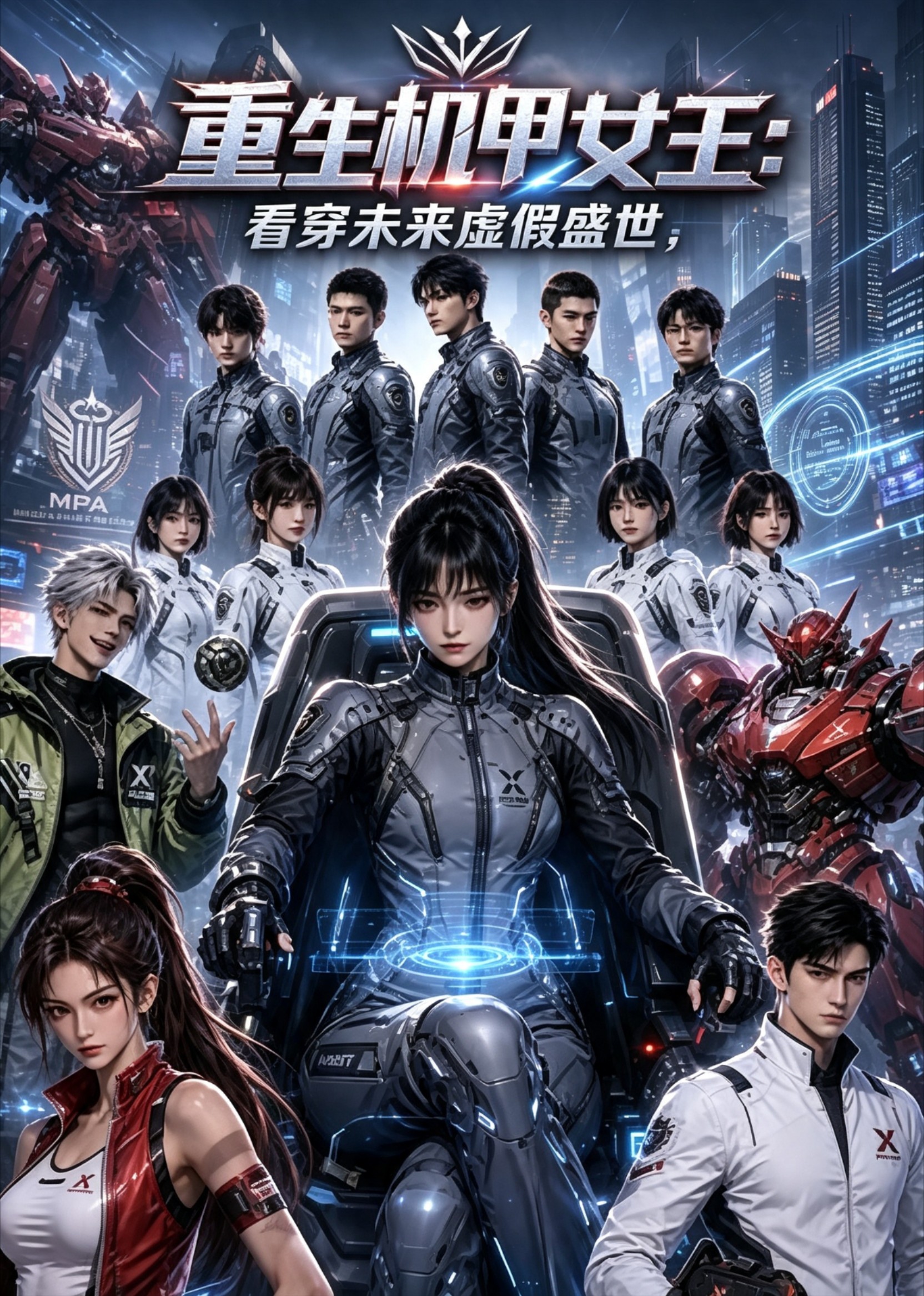 重生机甲女王，看穿未来虚假盛世海报