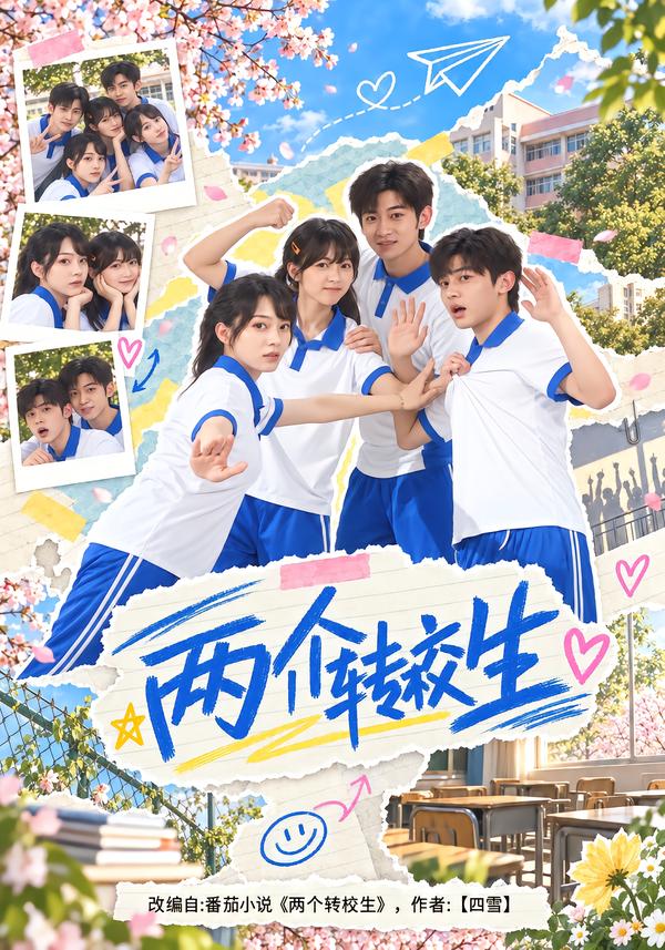 两个转校生海报