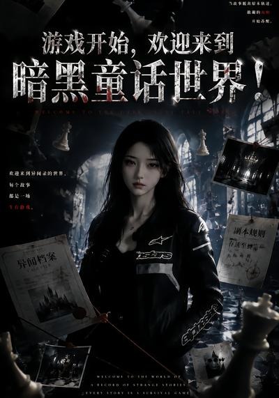 游戏开始，欢迎来到暗黑童话世界海报