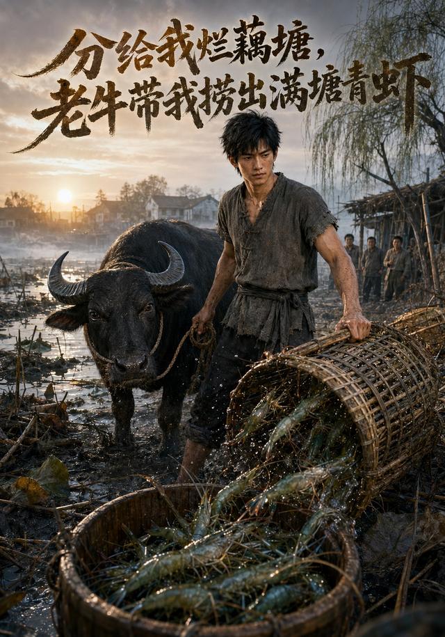 分给我烂藕塘，老牛带我捞出满塘青虾海报