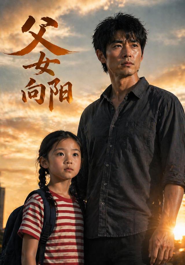 父女向阳海报