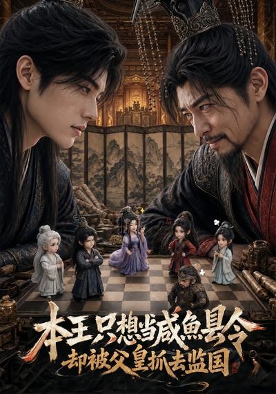 本王只想当咸鱼县令，却被父皇抓去监国海报