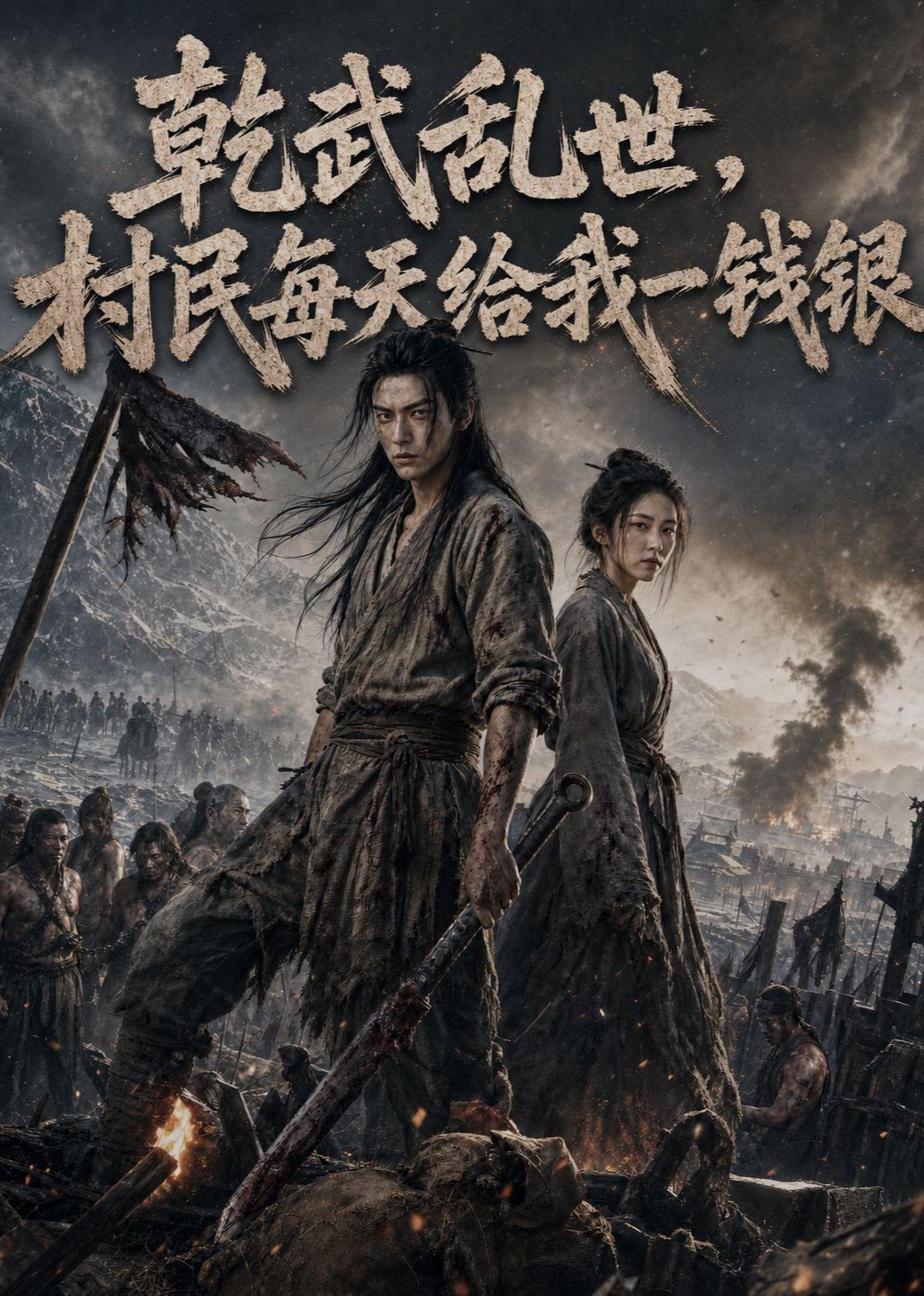 乾武乱世，村民每天给我一钱银海报