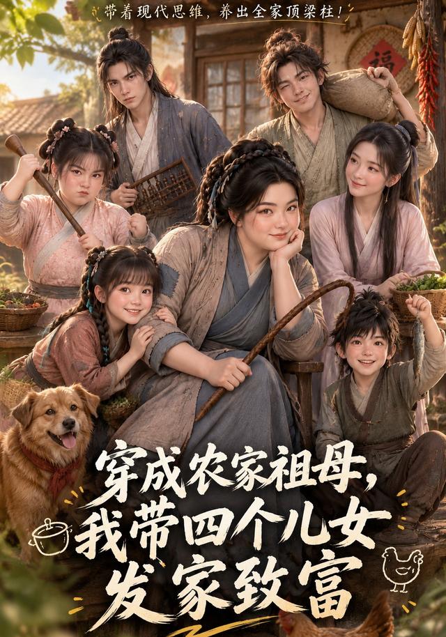 穿成农家祖母，我带四个儿女发家致富海报