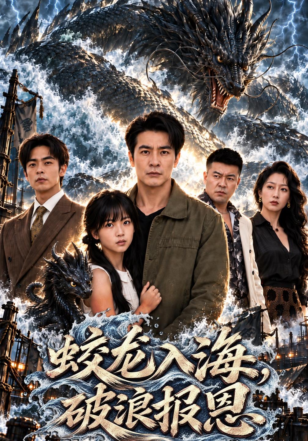 蛟龙入海，破浪报恩海报