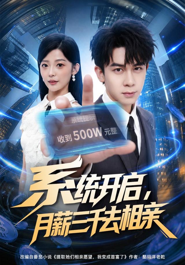系统开启，月薪三千去相亲海报