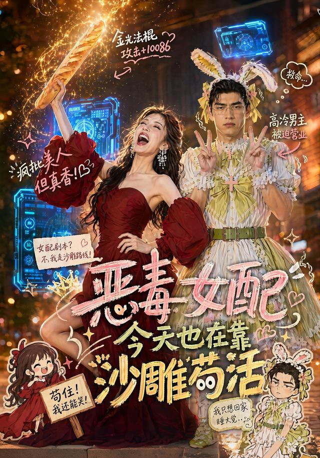 恶毒女配今天也在靠沙雕苟活海报
