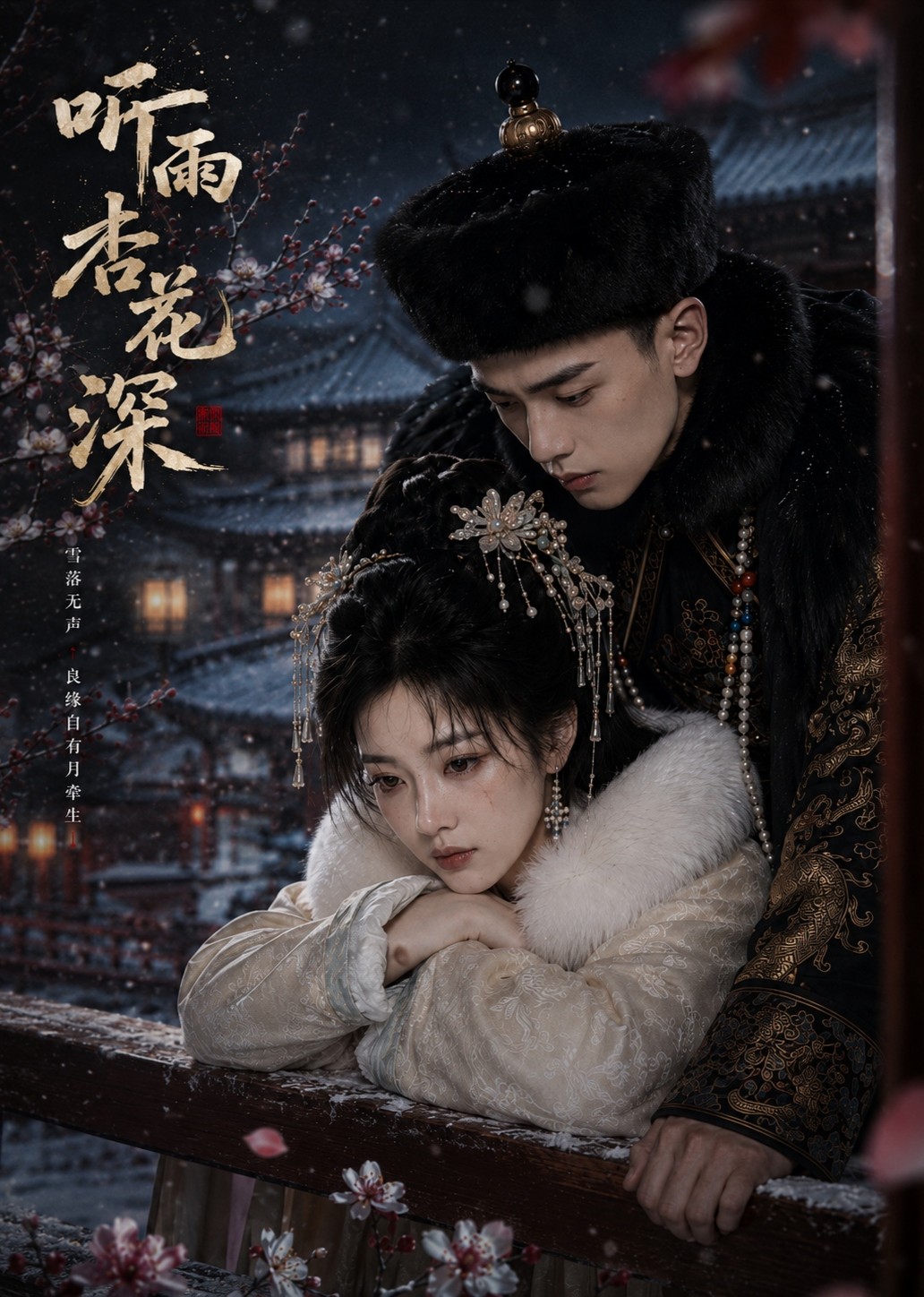 听雨杏花深海报