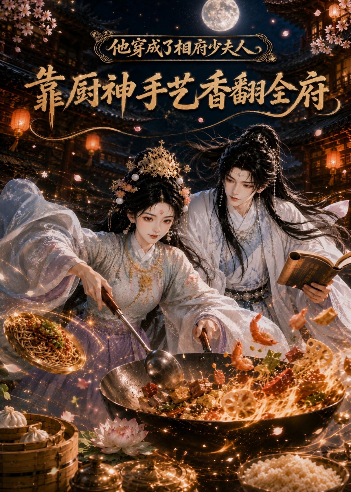 他穿成了相府少夫人，靠厨神手艺香翻全府海报