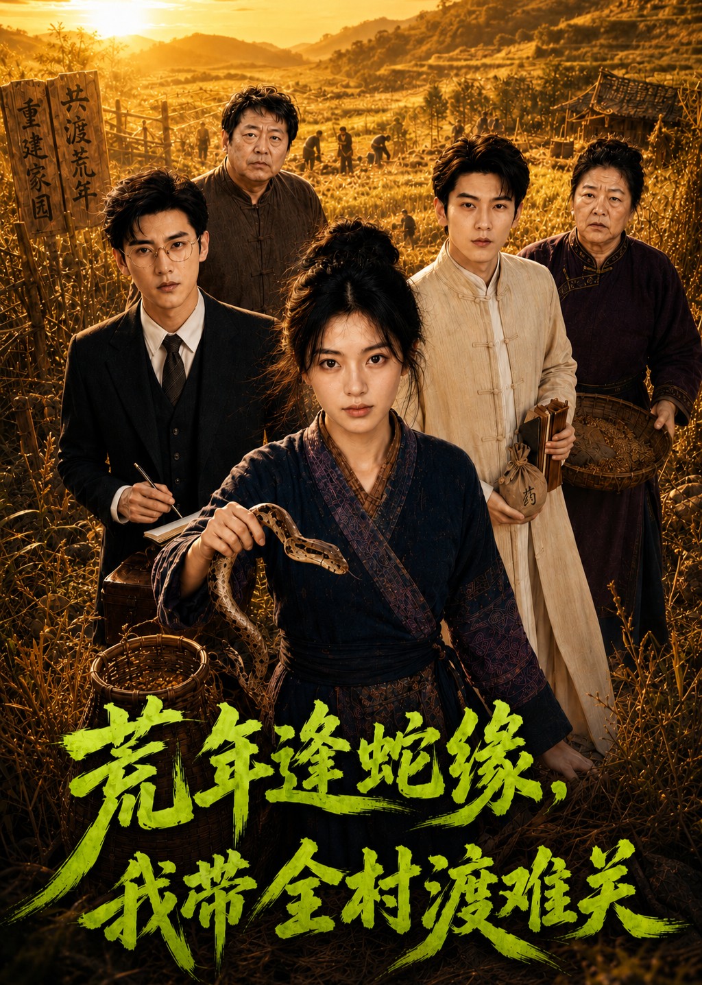 荒年逢蛇缘，我带全村渡难关海报