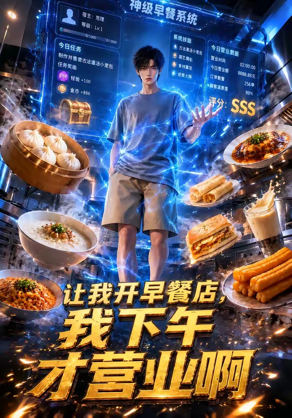 让我开早餐店，我下午才营业啊海报