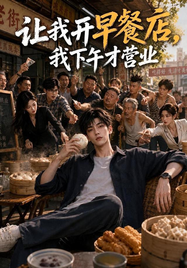 让我开早餐店，我下午才营业海报
