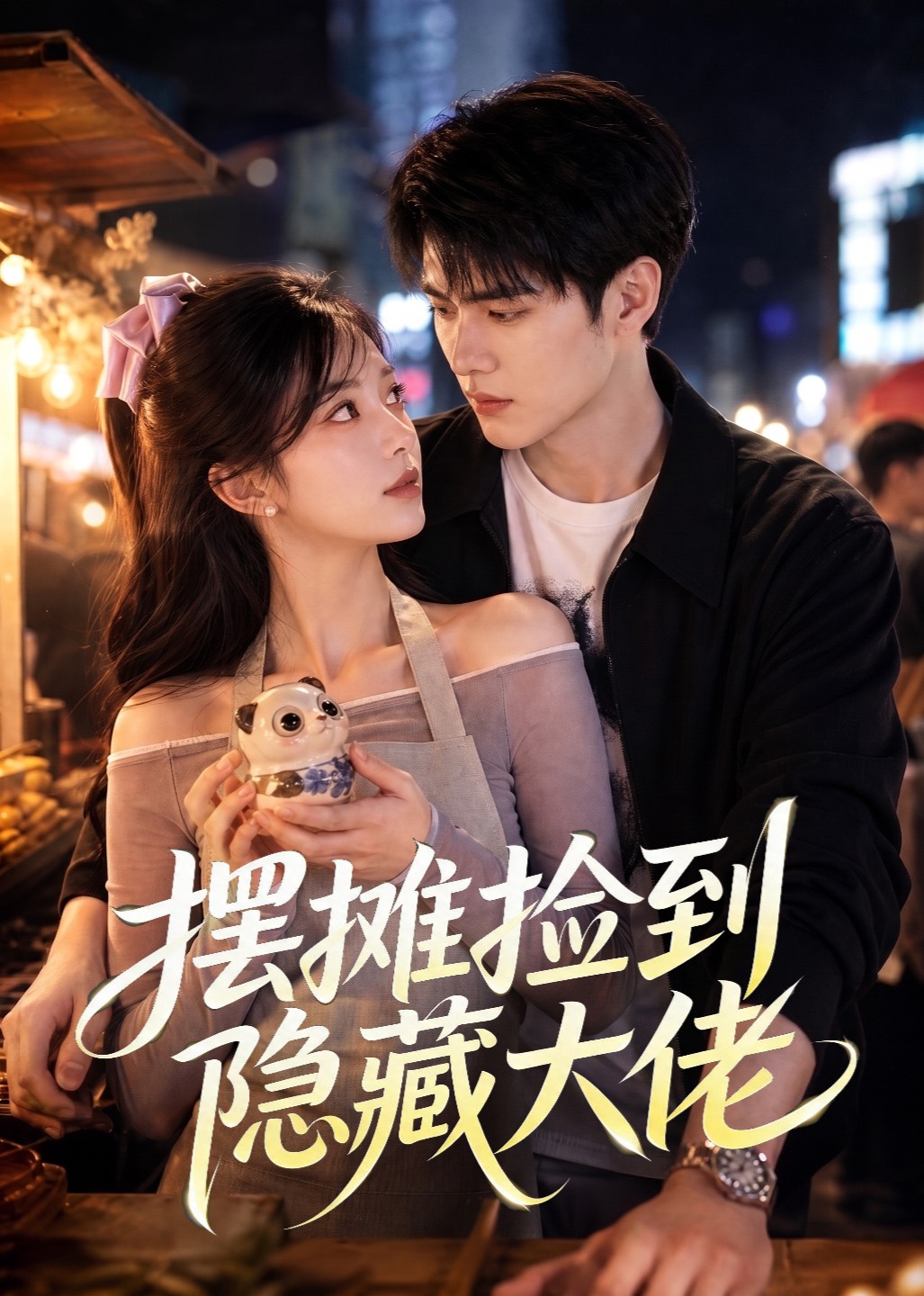 摆摊捡到隐藏大佬海报