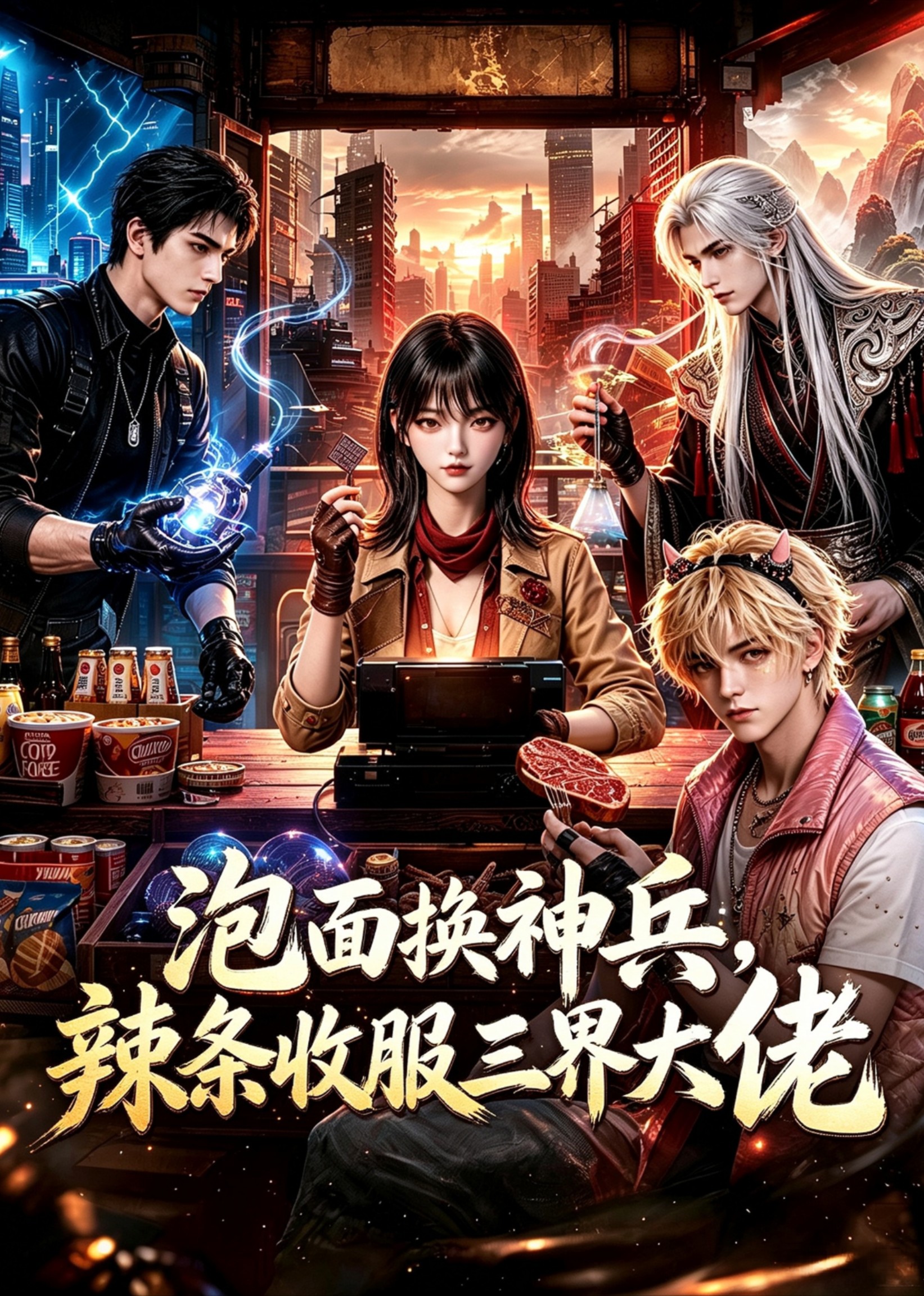 泡面换神兵，辣条收服三界大佬海报